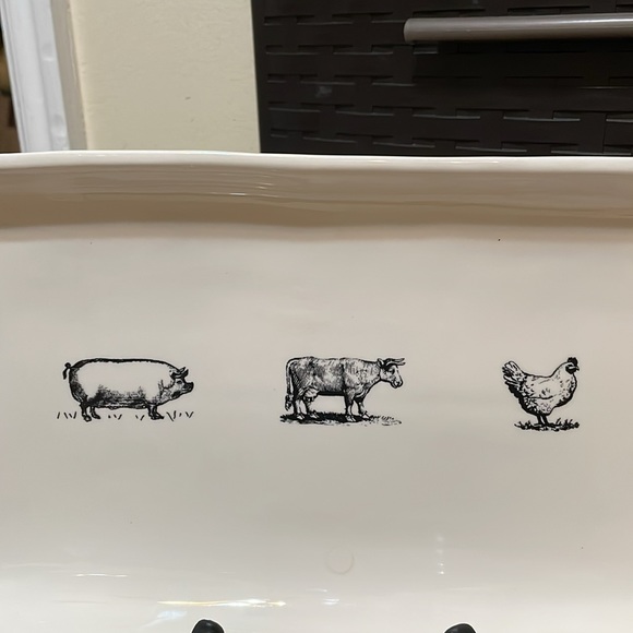Magenta Exclusive Rae Dunn Farmline Farm Animals Rectangle Serving Platter - Picture 4 of 6
